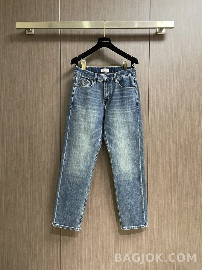 버버리 버버리 베어 자수 데님 팬츠 상세 이미지