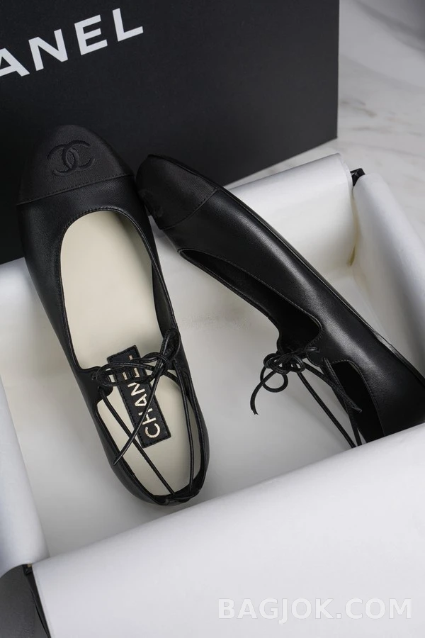 샤넬 샤넬 레이스업 플랫 메리제인 상세 이미지