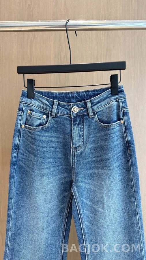 샤넬 샤넬 자수 플레어 데님 팬츠 상세 이미지