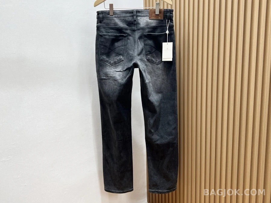 브루넬로 쿠치넬리 브루넬로 쿠치넬리 워싱 스트레이트 데님 팬츠 상세 이미지