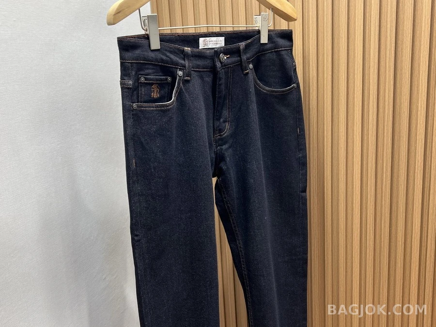 브루넬로 쿠치넬리 브루넬로 쿠치넬리 워싱 데님 스트레이트핏 팬츠 상세 이미지