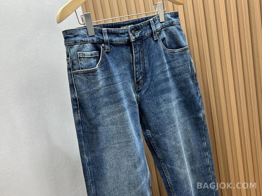 톰포드 톰포드 워시드 데님 팬츠 상세 이미지