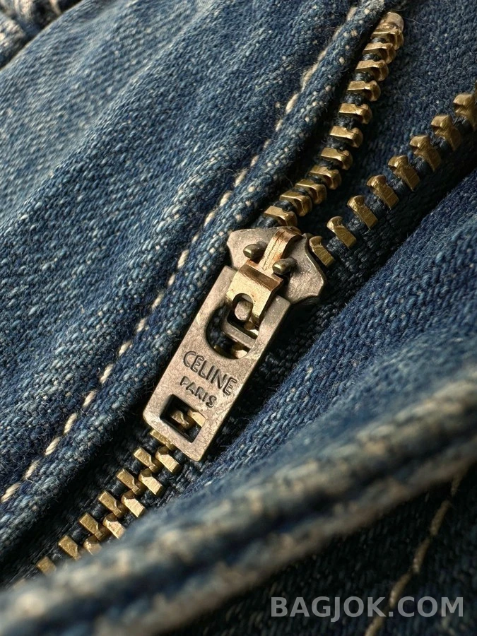 셀린느 셀린느 트리옹프 로고 플레어 데님 팬츠 상세 이미지