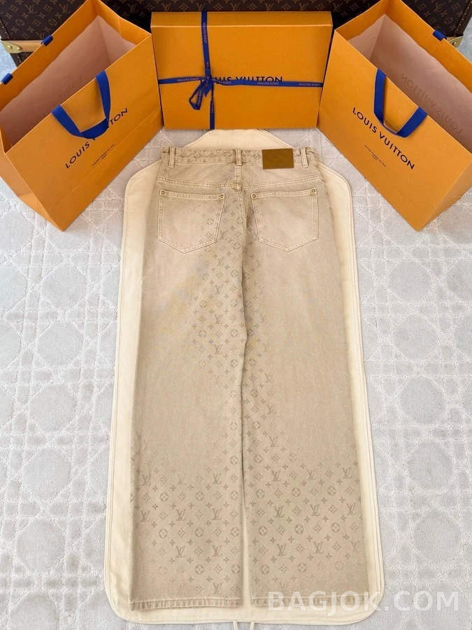루이비통 루이비통 모노그램 와이드 데님 팬츠 상세 이미지