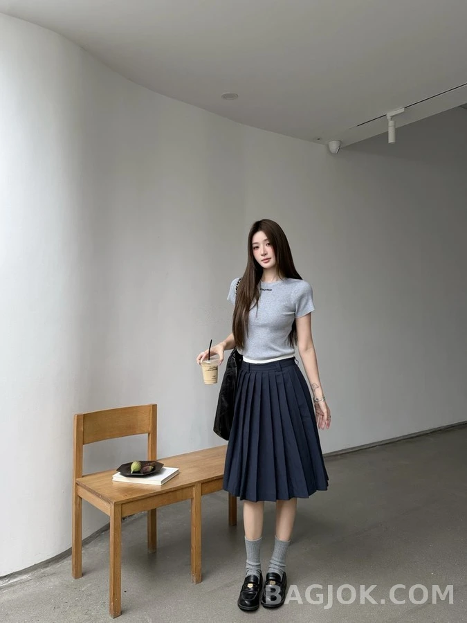 미우미우 미우미우 플리츠 스커트 상세 이미지