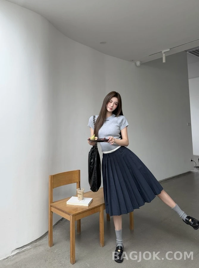 미우미우 미우미우 플리츠 스커트 상세 이미지
