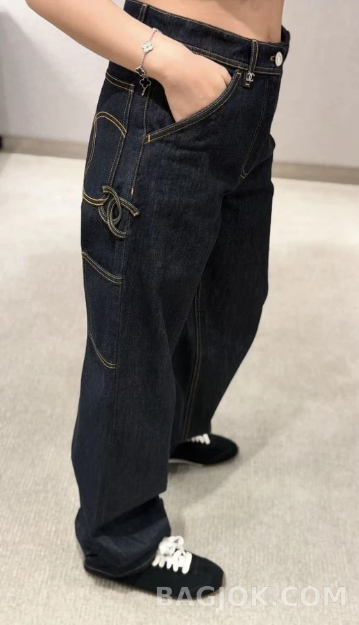 샤넬 샤넬 로고 카펜터 데님 팬츠 상세 이미지