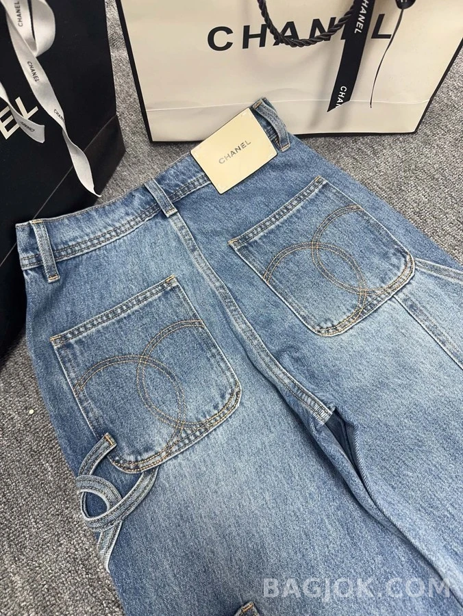샤넬 샤넬 라이트 워크웨어 데님 팬츠 상세 이미지