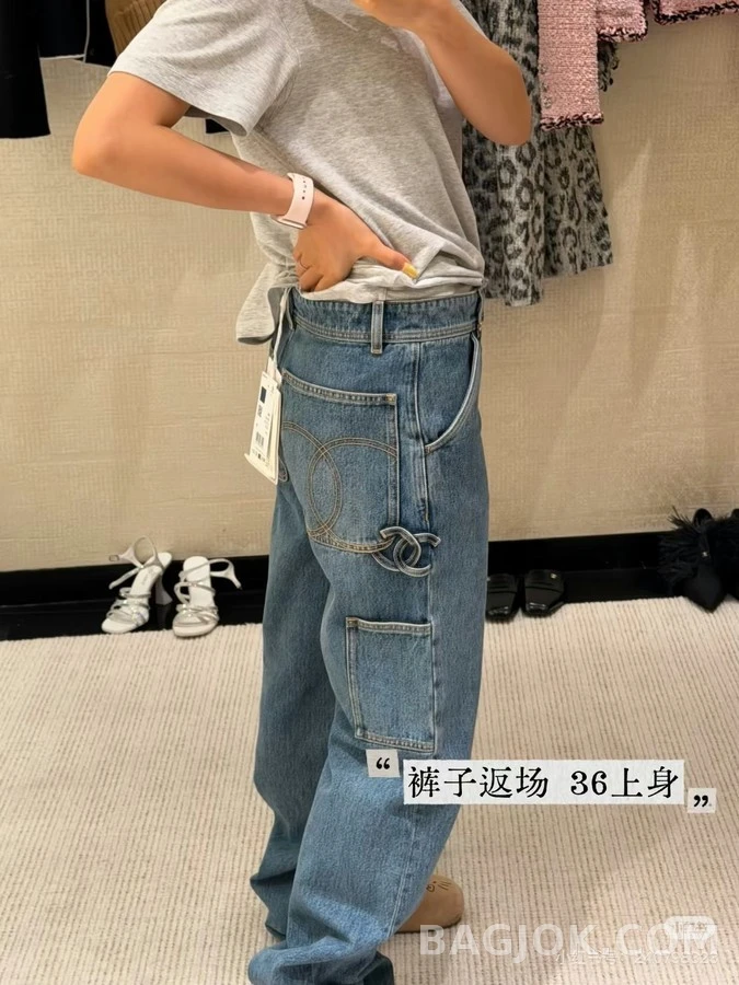 샤넬 샤넬 라이트 워크웨어 데님 팬츠 상세 이미지
