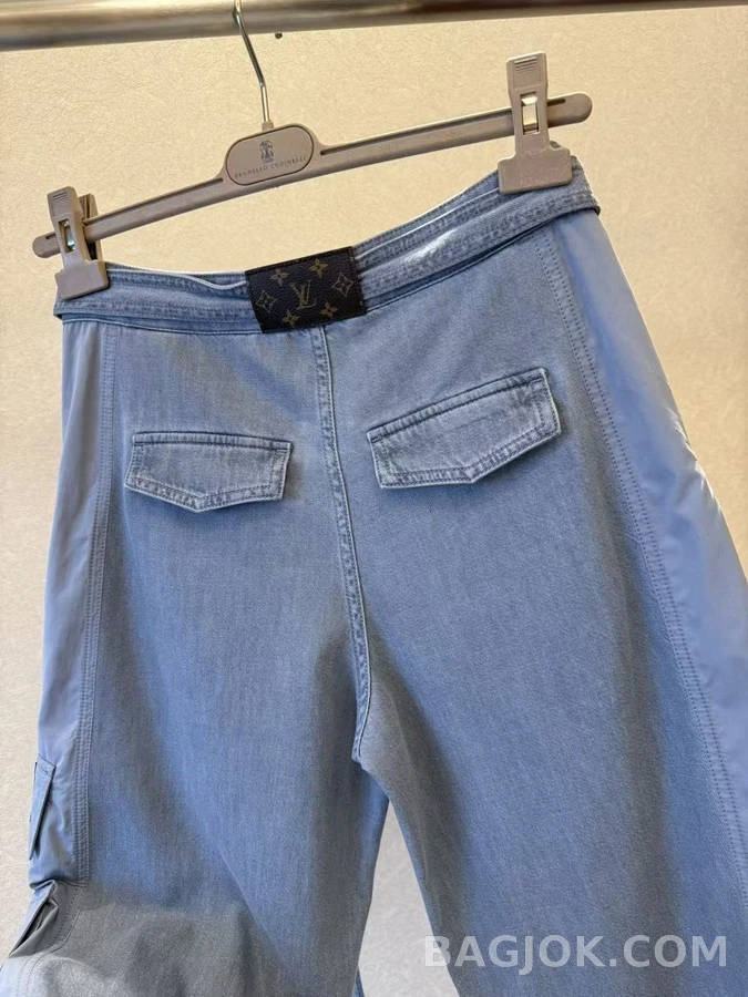 루이비통 루이비통 투톤 데님 카고 팬츠 상세 이미지
