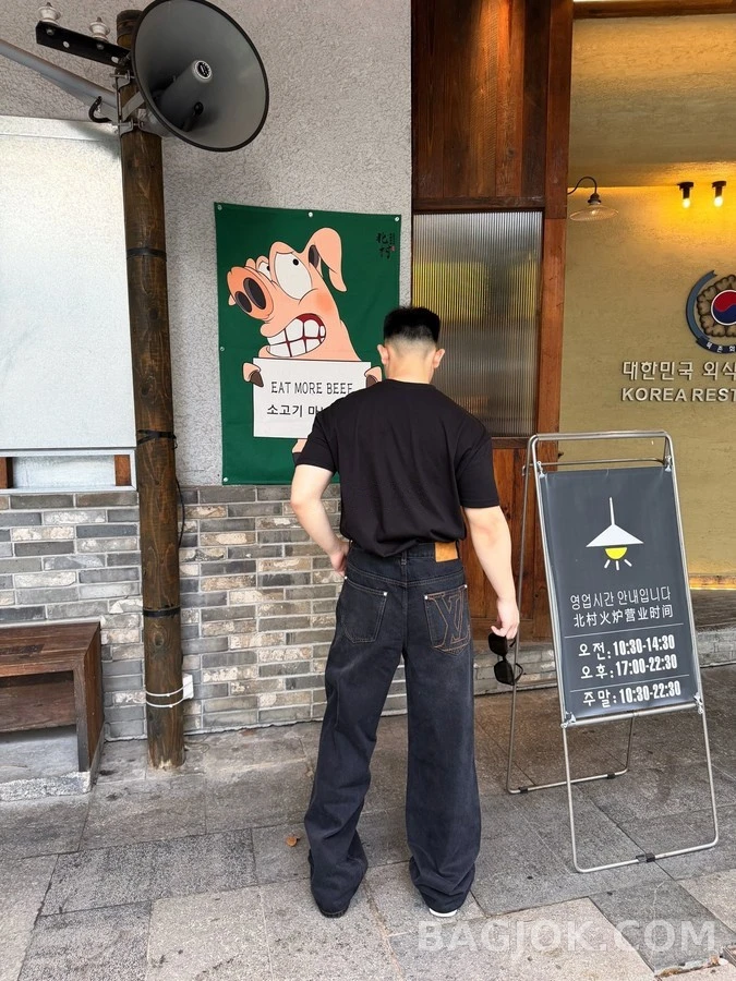 루이비통 루이비통 로고 데님 팬츠 상세 이미지