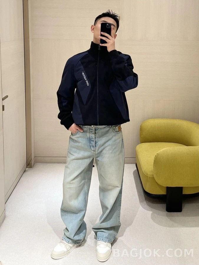 루이비통 루이비통 워싱 와이드 데님 팬츠 상세 이미지