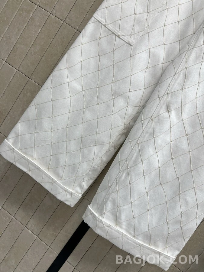 샤넬 샤넬 퀼팅 와이드핏 카고 팬츠 상세 이미지