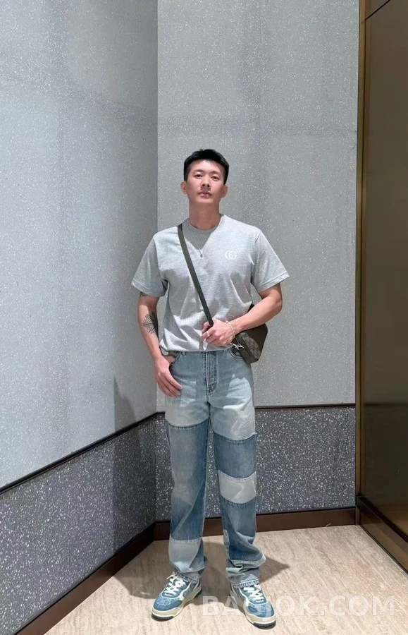 루이비통 루이비통 패치워크 데님 팬츠 상세 이미지