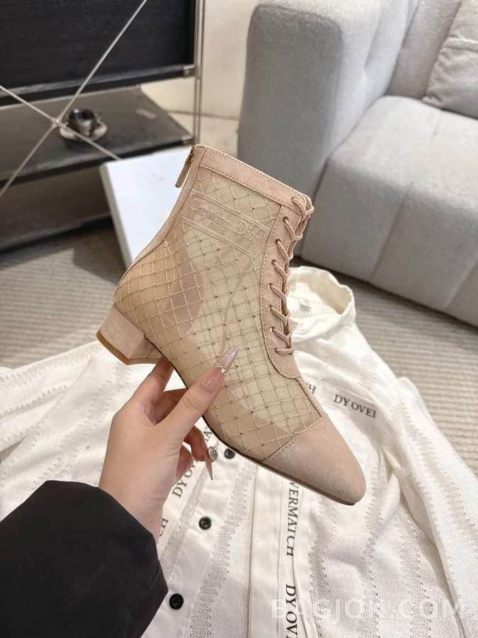 디올 디올 퀼팅 메시 부츠 상세 이미지