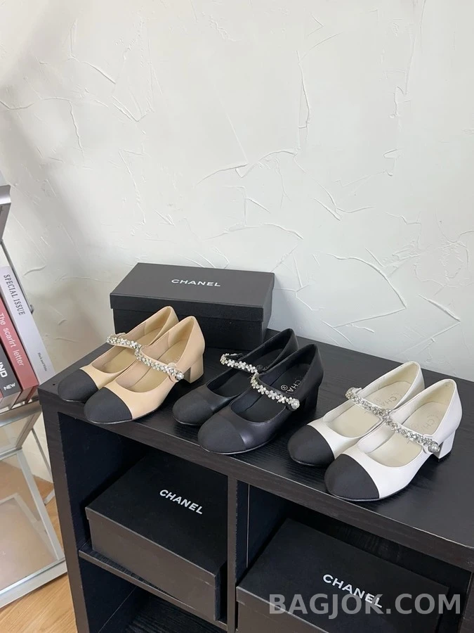 샤넬 샤넬 펄 장식 메리제인 슈즈 상세 이미지