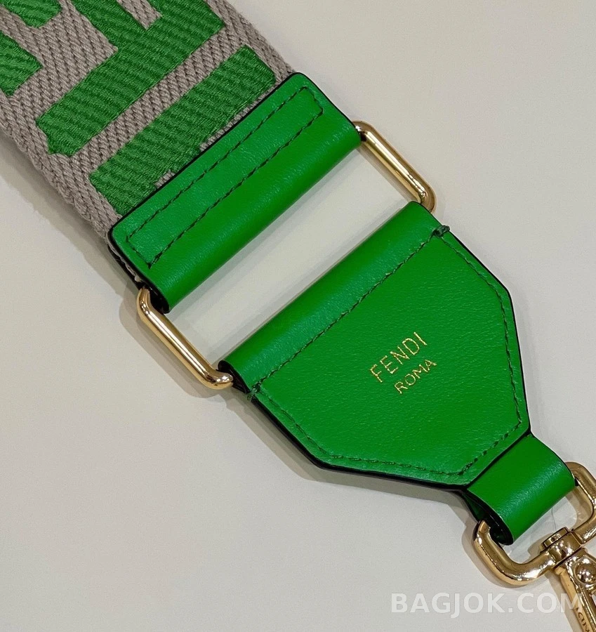 펜디 펜디 로고 자카드 와이드 스트랩 상세 이미지