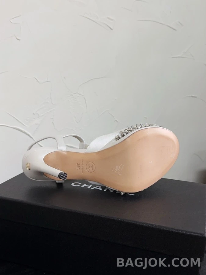 샤넬 샤넬 투톤 T스트랩 플랫폼 힐 상세 이미지