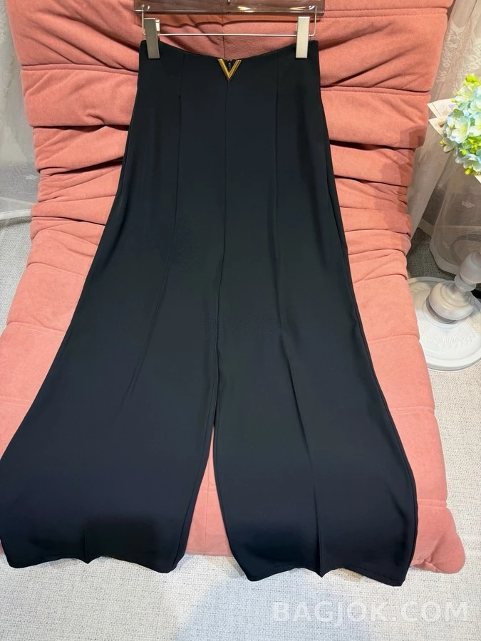 발렌티노 발렌티노 V 와이드 플리츠 팬츠 상세 이미지
