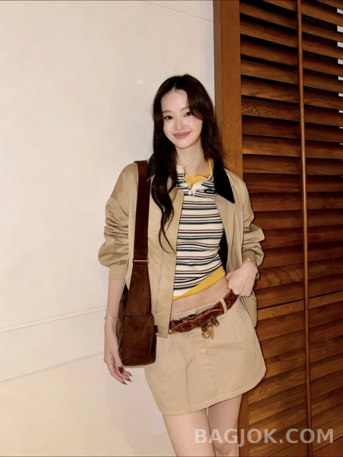 미우미우 미우미우 플리츠 레이어드 미니 스커트 상세 이미지