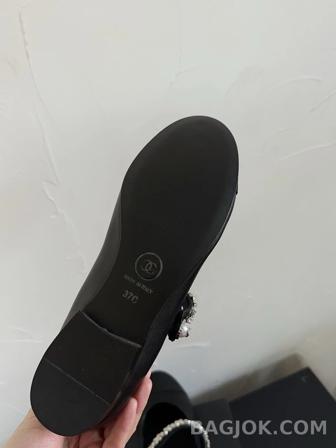 샤넬 샤넬 펄 장식 메리제인 플랫 상세 이미지