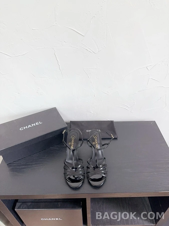 샤넬 샤넬 진주 힐 스트랩 샌들 상세 이미지