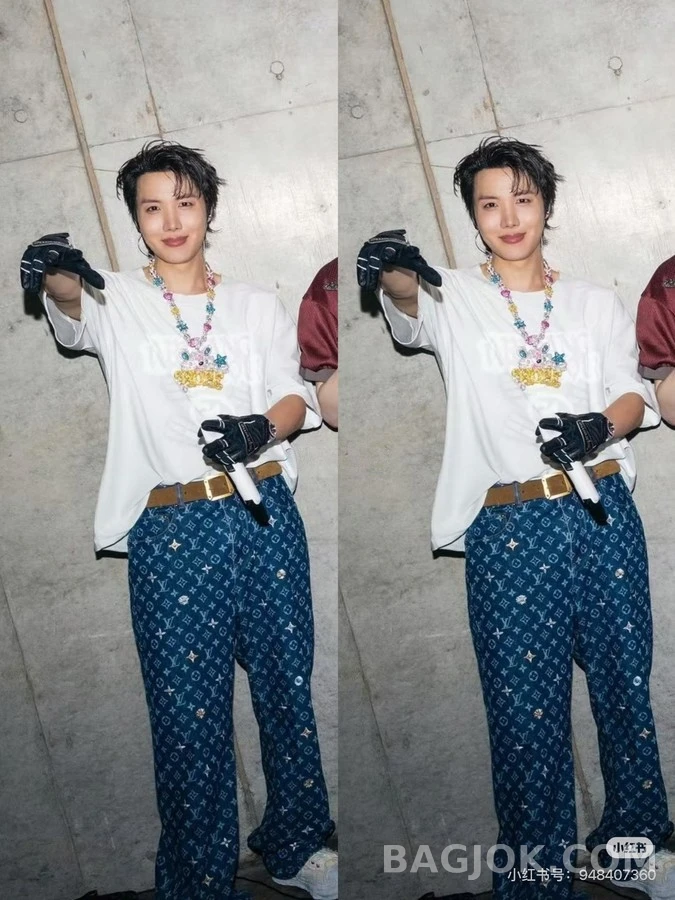 루이비통 루이비통 모노그램 데이지 자수 데님 팬츠 상세 이미지