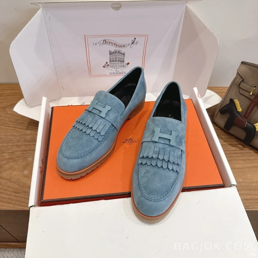에르메스 에르메스 Eclair 스웨이드 로퍼 상세 이미지