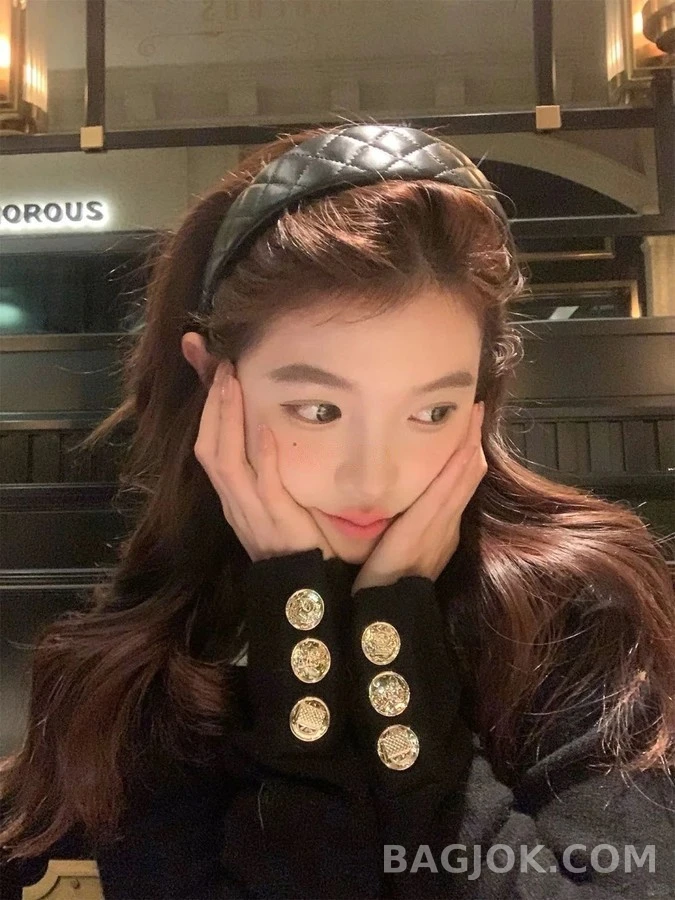 샤넬 샤넬 퀼팅 더블C 헤어밴드 상세 이미지