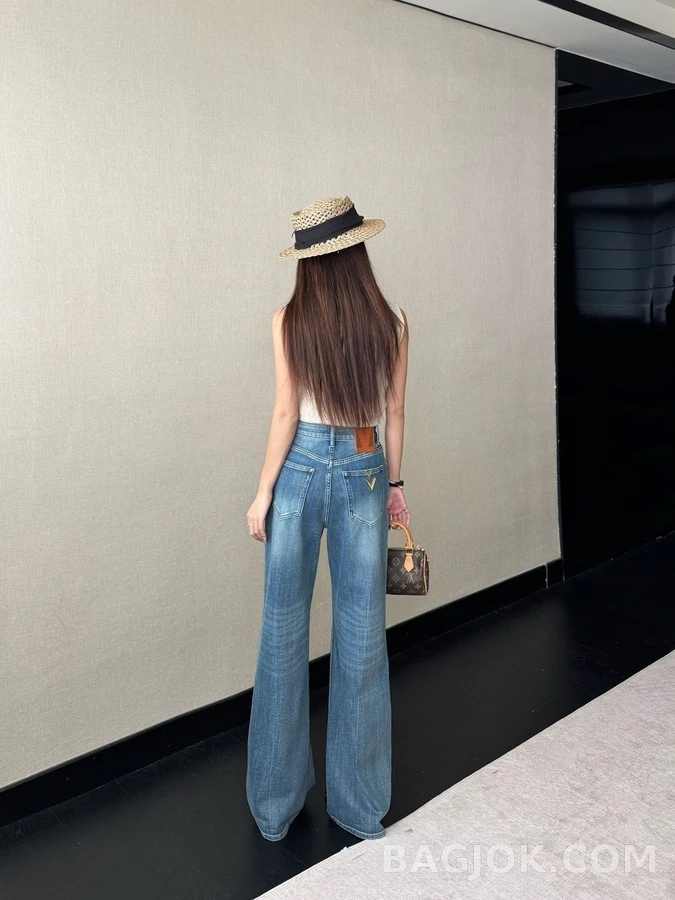 발렌티노 발렌티노 더블 V 로고 데님 팬츠 상세 이미지