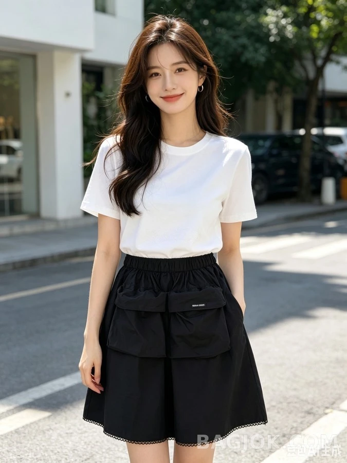 미우미우 미우미우 카고 포켓 미디 스커트 상세 이미지