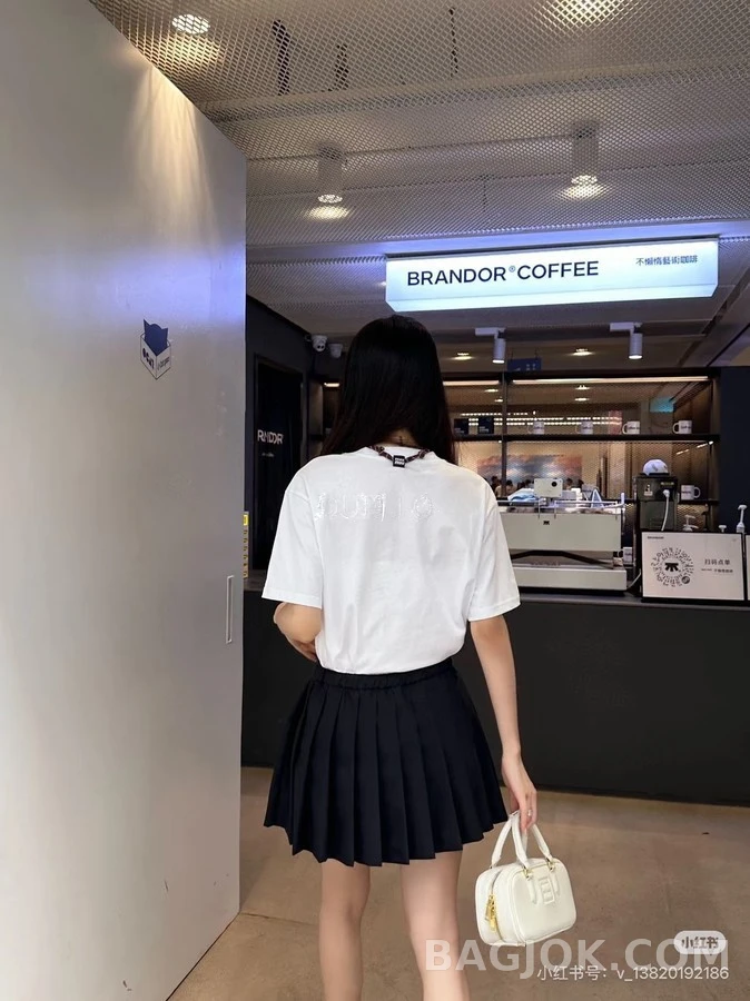 미우미우 미우미우 드로스트링 플리츠 스커트 상세 이미지