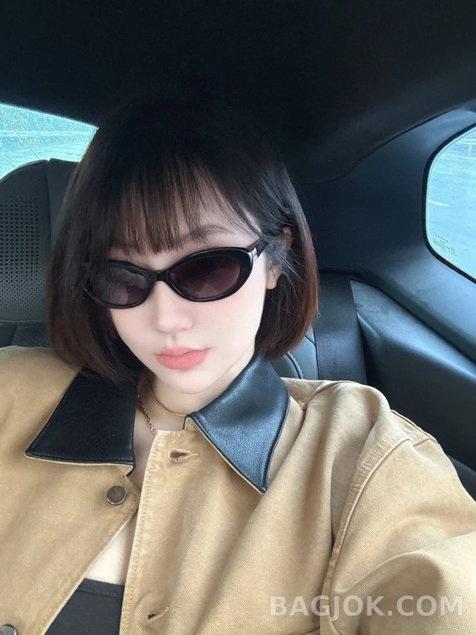 미우미우 미우미우 호피 오벌 선글라스 상세 이미지