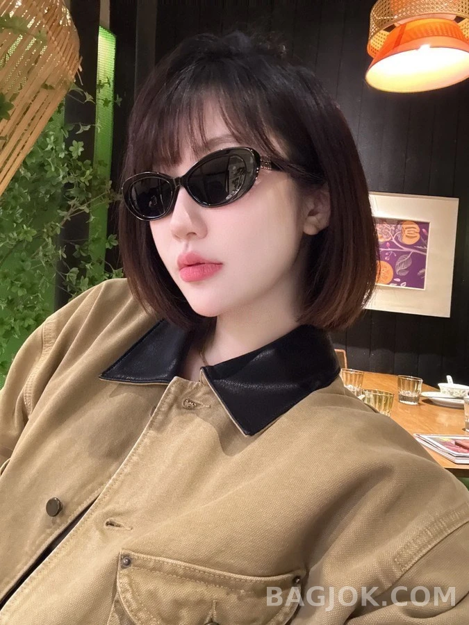 미우미우 미우미우 호피 오벌 선글라스 상세 이미지