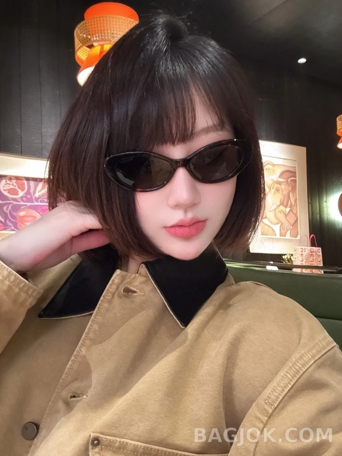 미우미우 미우미우 호피 오벌 선글라스 상세 이미지
