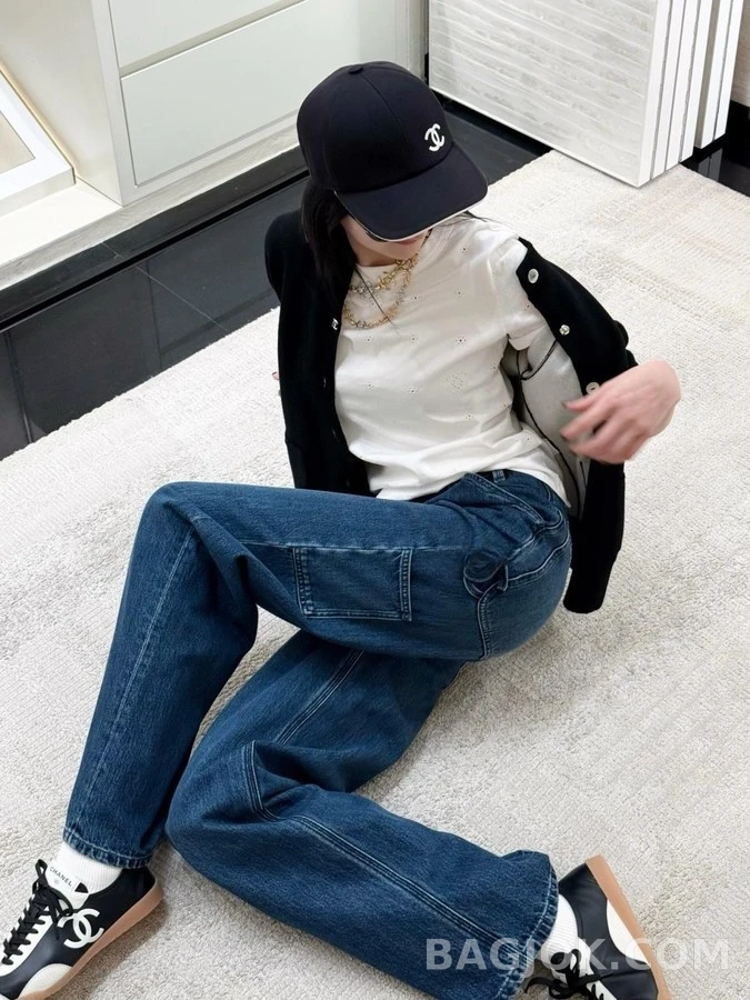 샤넬 샤넬 투톤 더블 C 초커 상세 이미지