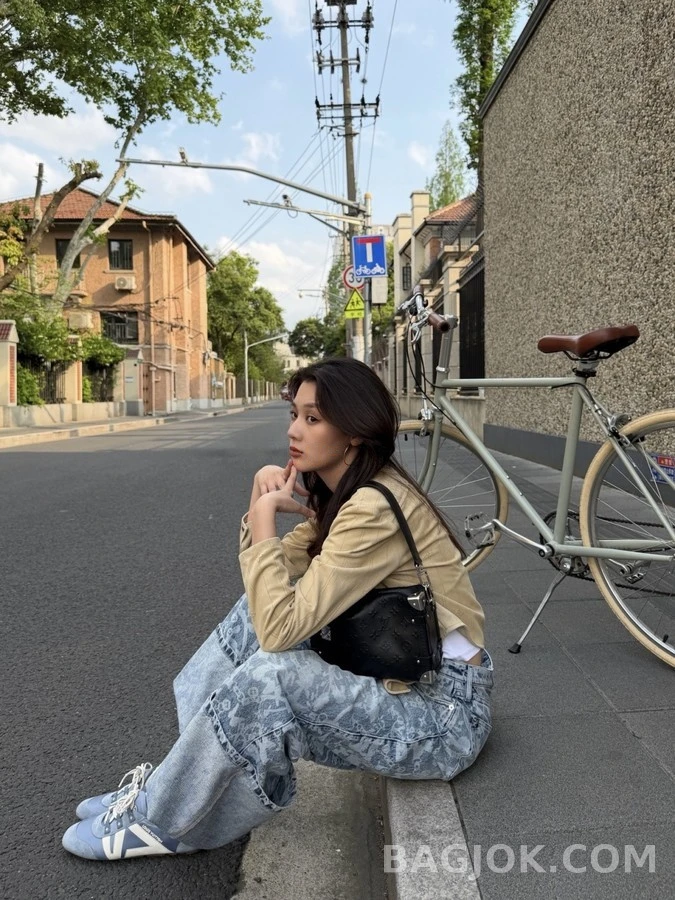 루이비통 루이비통 항해 시리즈 레이저 프린트 데님 팬츠 상세 이미지