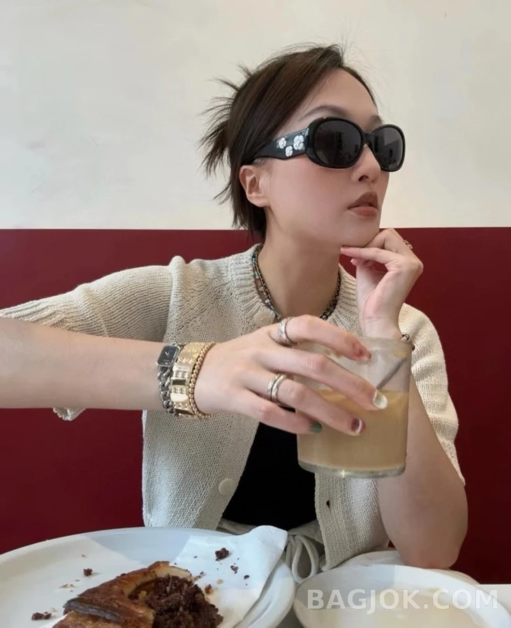 샤넬 샤넬 플라워 장식 선글라스 상세 이미지