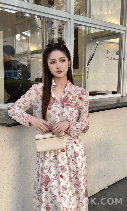 루이비통 루이비통 모노그램 열기구 프린트 스커트 상세 이미지