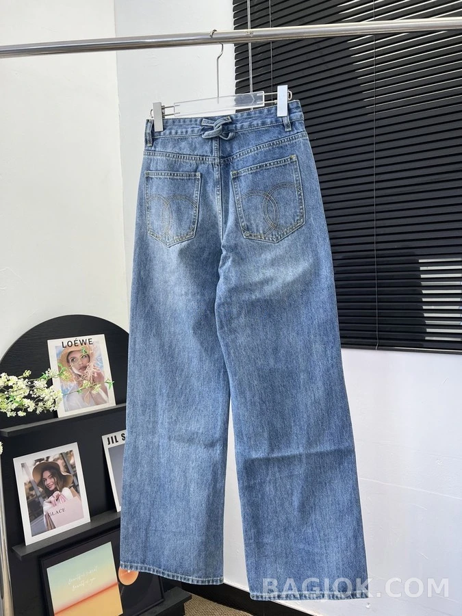 샤넬 샤넬 더블 C 데님 와이드 팬츠 상세 이미지