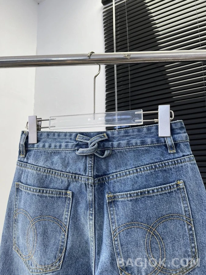 샤넬 샤넬 더블 C 데님 와이드 팬츠 상세 이미지