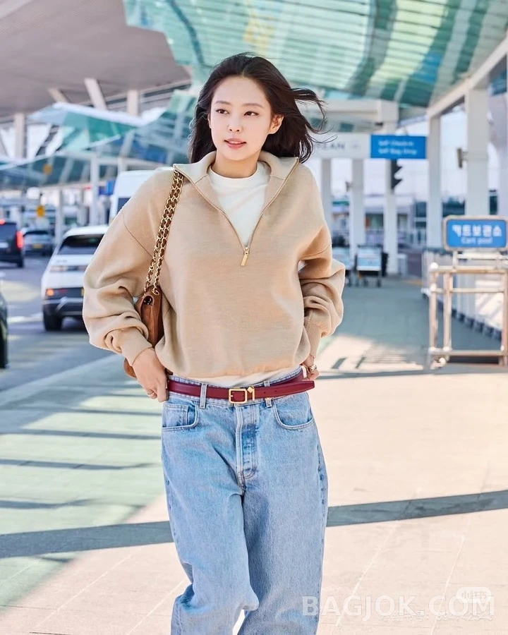 샤넬 샤넬 로고 와이드핏 데님 팬츠 상세 이미지