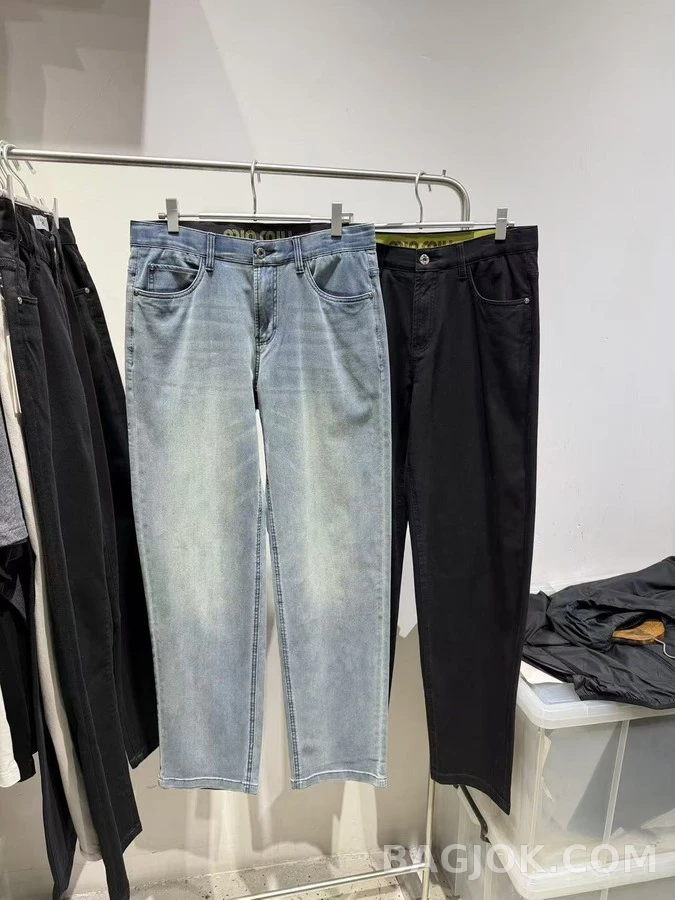 미우미우 미우미우 로고 엘라스틱 데님 팬츠 상세 이미지