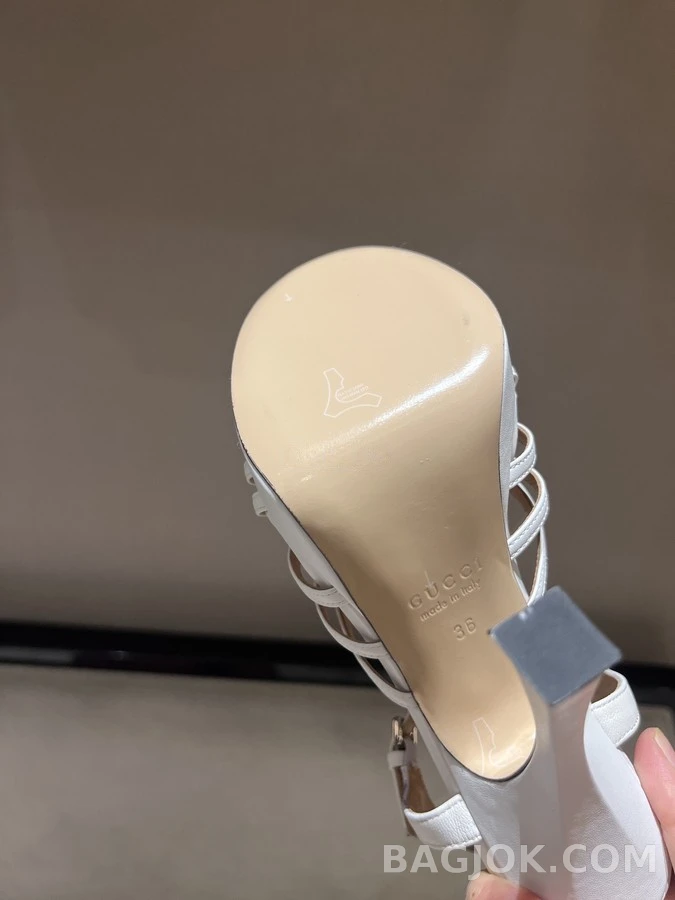구찌 구찌 더블 G 크리스탈 플랫폼 샌들 상세 이미지