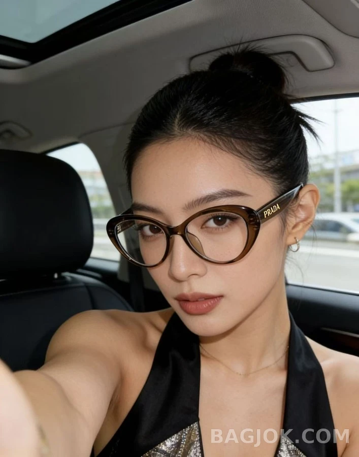 프라다 프라다 캣아이 쉐입 안경테 상세 이미지