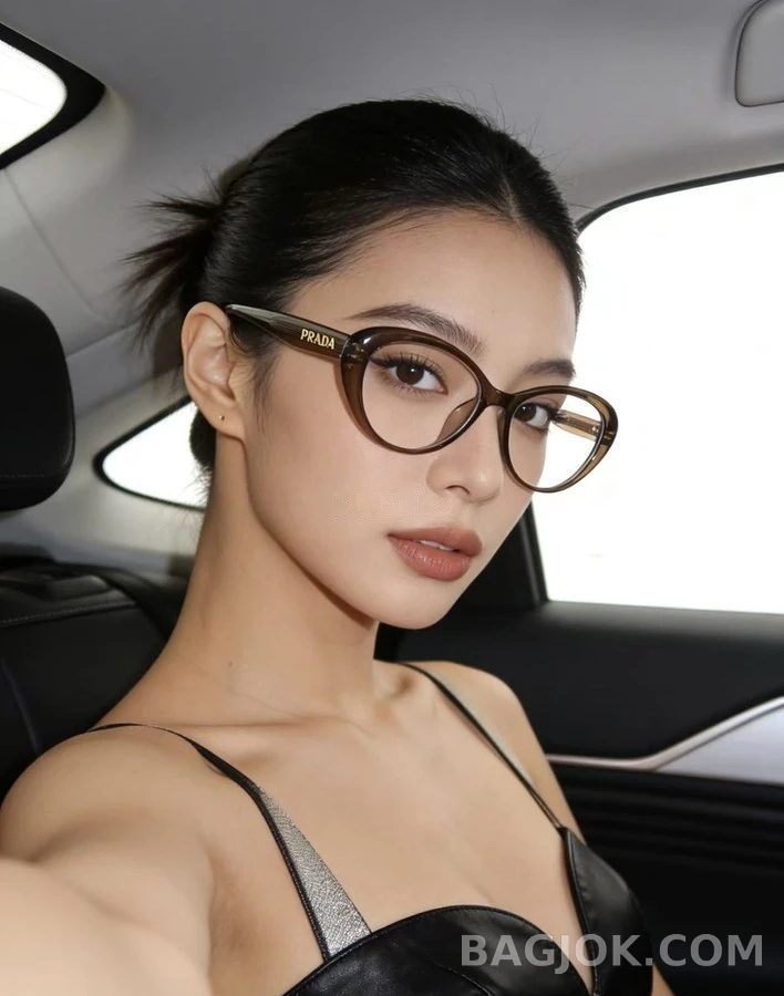 프라다 프라다 캣아이 쉐입 안경테 상세 이미지