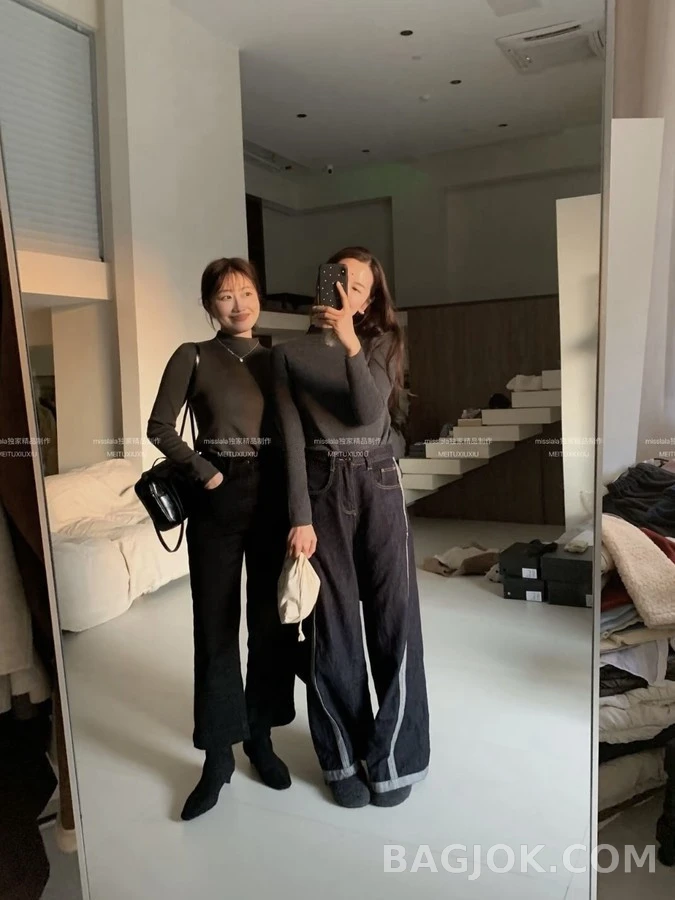브루넬로 쿠치넬리 브루넬로 쿠치넬리 비즈 디테일 데님 와이드 팬츠 상세 이미지