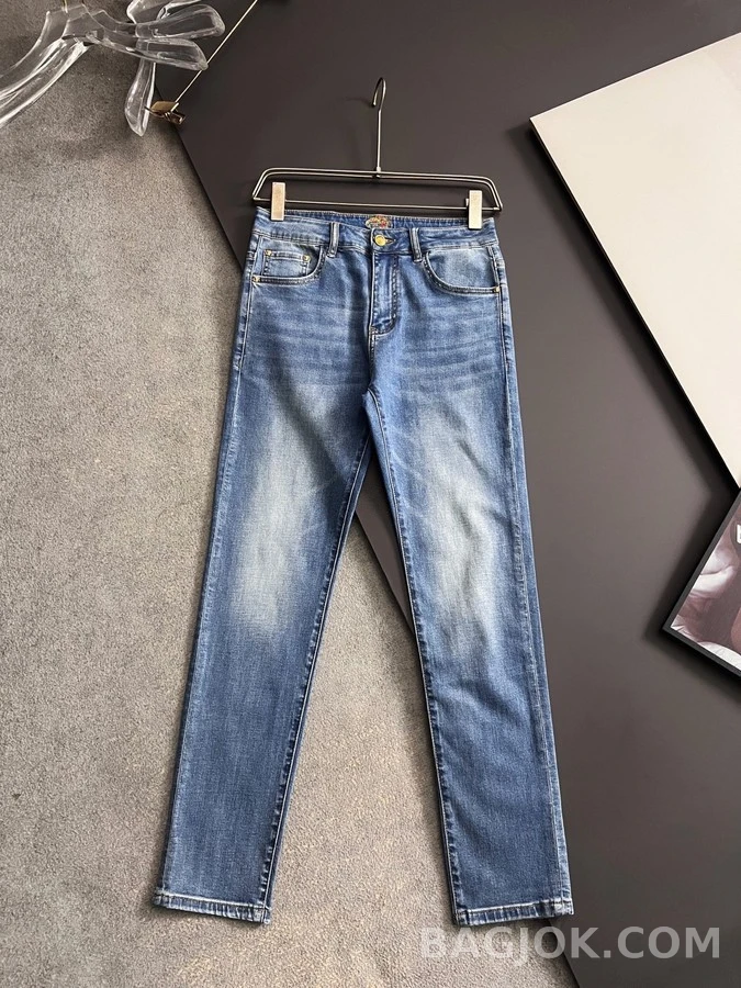 베르사체 베르사체 메두사 자수 워싱 데님 팬츠 상세 이미지