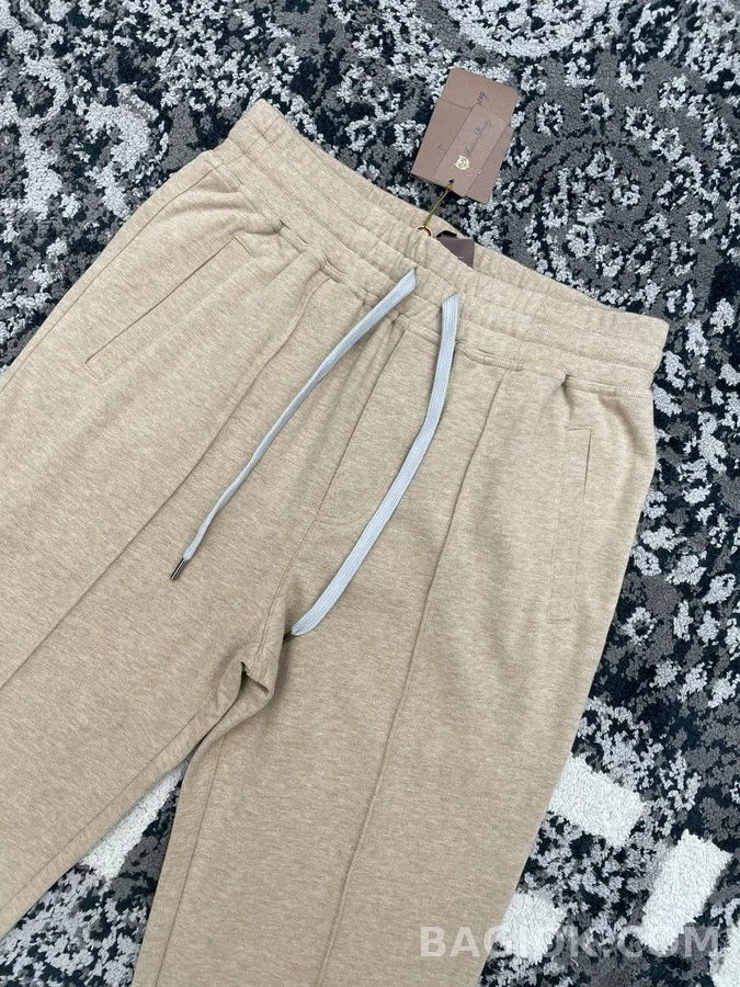 브루넬로 쿠치넬리 브루넬로 쿠치넬리 드로스트링 핀턱 팬츠 상세 이미지