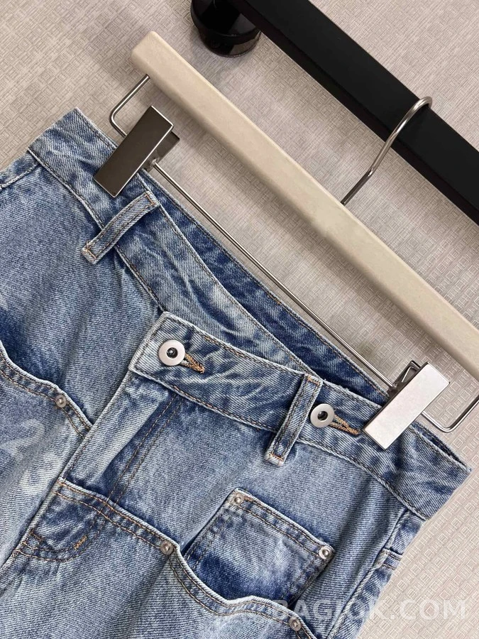 메종 마르지엘라 메종마르지엘라 숫자 프린트 크로스오버 데님 팬츠 상세 이미지